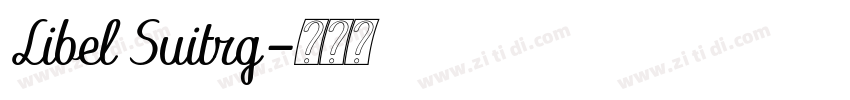 Libel Suitrg字体转换